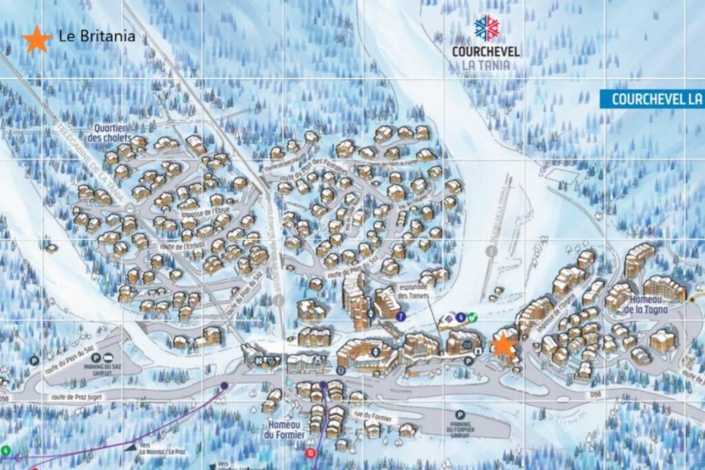 Апартаменты La Tania 309 Le Britania Куршевель Экстерьер фото